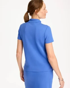 Zenergy® Soft Pique Piped Pullover