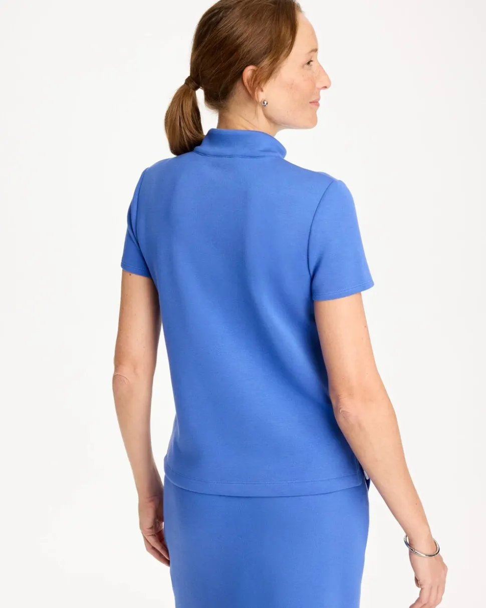 Zenergy® Soft Pique Piped Pullover
