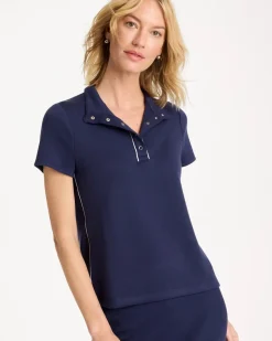 Zenergy® Soft Pique Piped Pullover