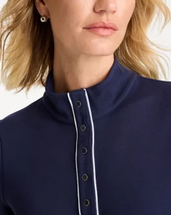 Zenergy® Soft Pique Piped Pullover