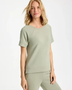 Zenergy® Soft Short-Sleeve Grommet Top