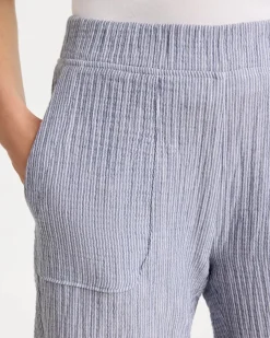 Zenergy® Striped Gauze Cropped Pants
