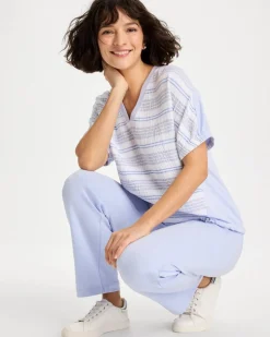 Zenergy® Striped Gauze Lounge Shirt