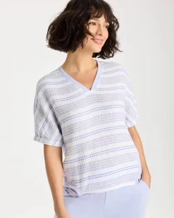 Zenergy® Striped Gauze Lounge Shirt