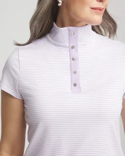 Zenergy® Striped UPF Short-Sleeve Top
