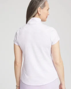 Zenergy® Striped UPF Short-Sleeve Top