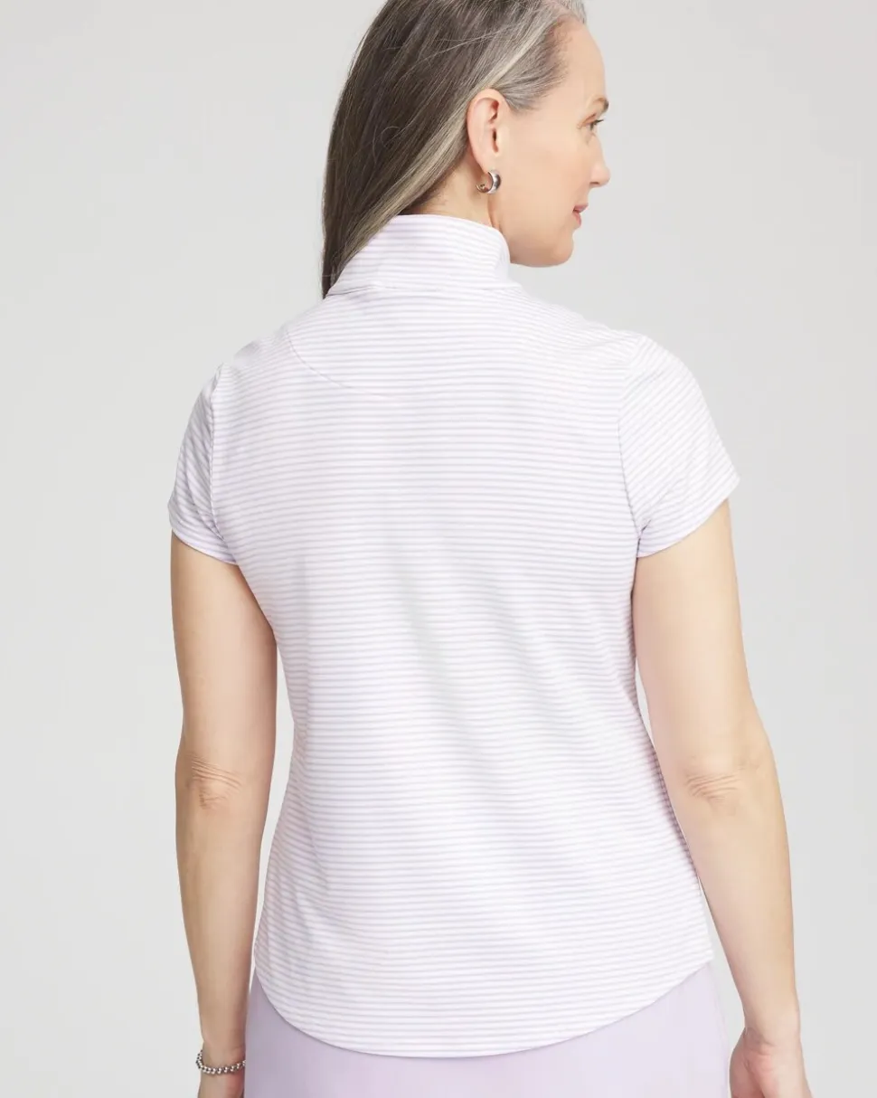 Zenergy® Striped UPF Short-Sleeve Top