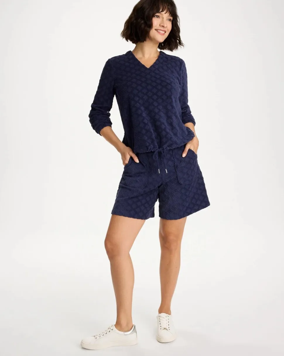 Zenergy® Terry Cloth Jacquard Shorts