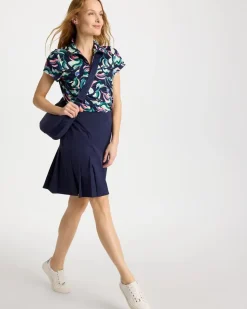 Zenergy® UPF Blooms Half Zip Polo
