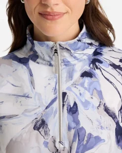 Zenergy® UPF Botanic Half Zip Polo