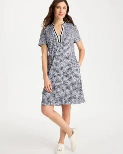 Zenergy® UPF Crochet Contrast Trim Dress