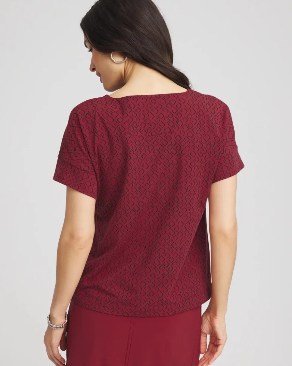 Zenergy® UPF Geo-Print Dolman Top