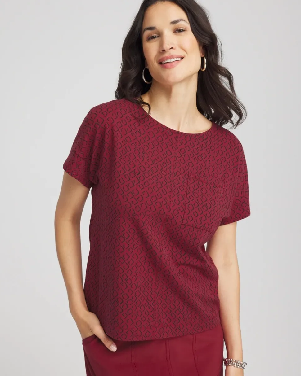 Zenergy® UPF Geo-Print Dolman Top