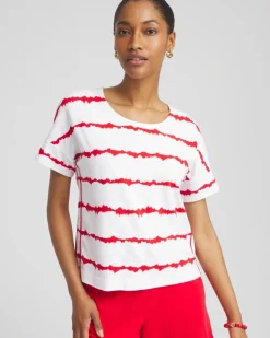 Zenergy® UPF Knit Striped Dolman Top