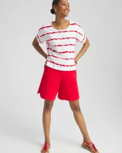 Zenergy® UPF Knit Striped Dolman Top