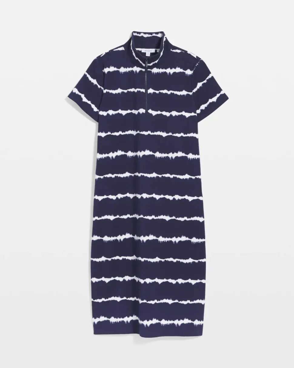 Zenergy® UPF Knit Tie Dye Half-Zip Dress