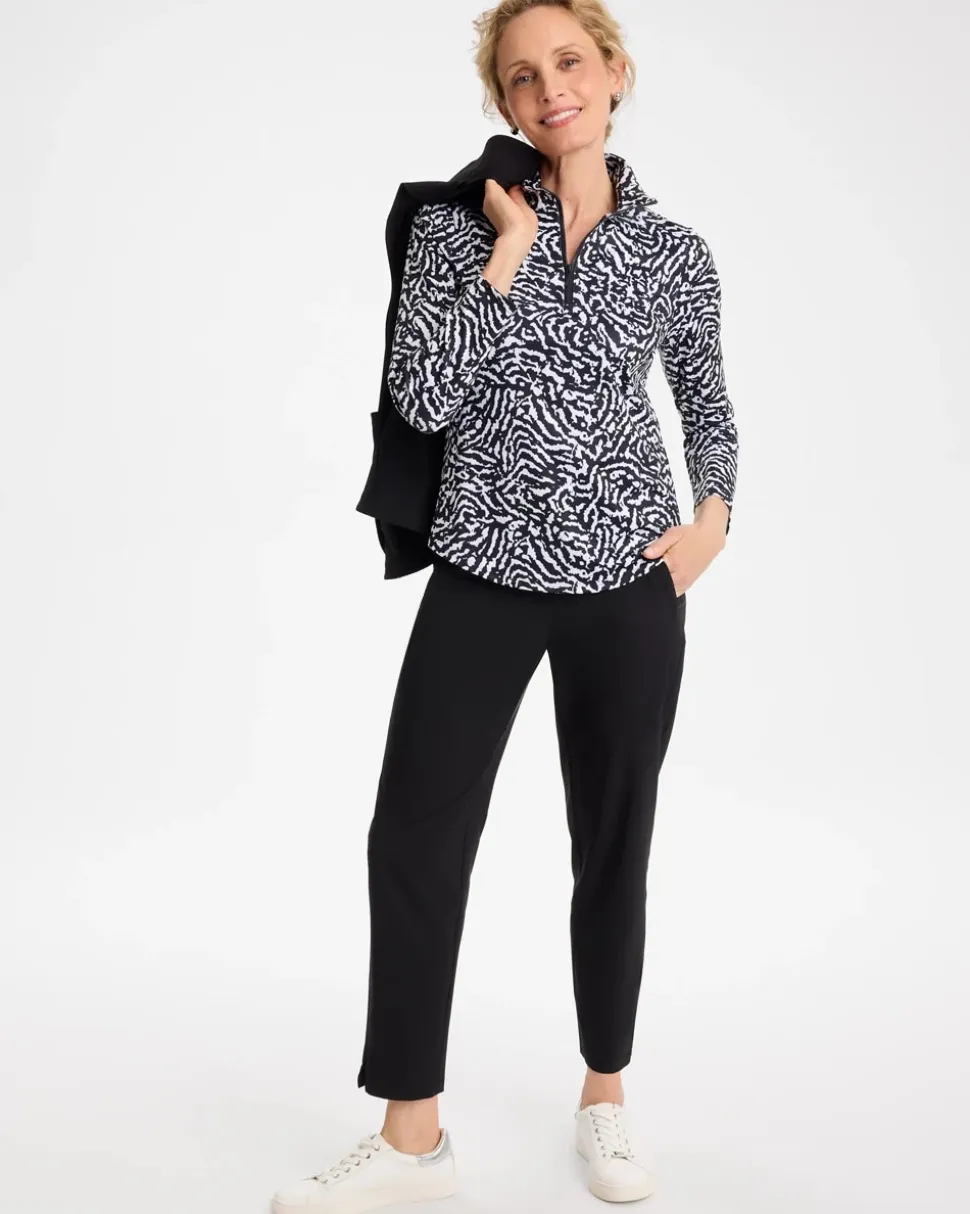 Zenergy® UPF Printed Half-Zip Polo