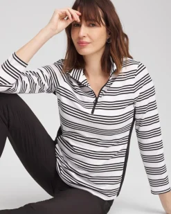 Zenergy® UPF Stripe Long Sleeve Top
