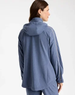 Zenergy® UPF Zip-Front Caviar Trim Jacket