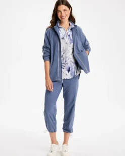 Zenergy® UPF Zip-Front Caviar Trim Jacket