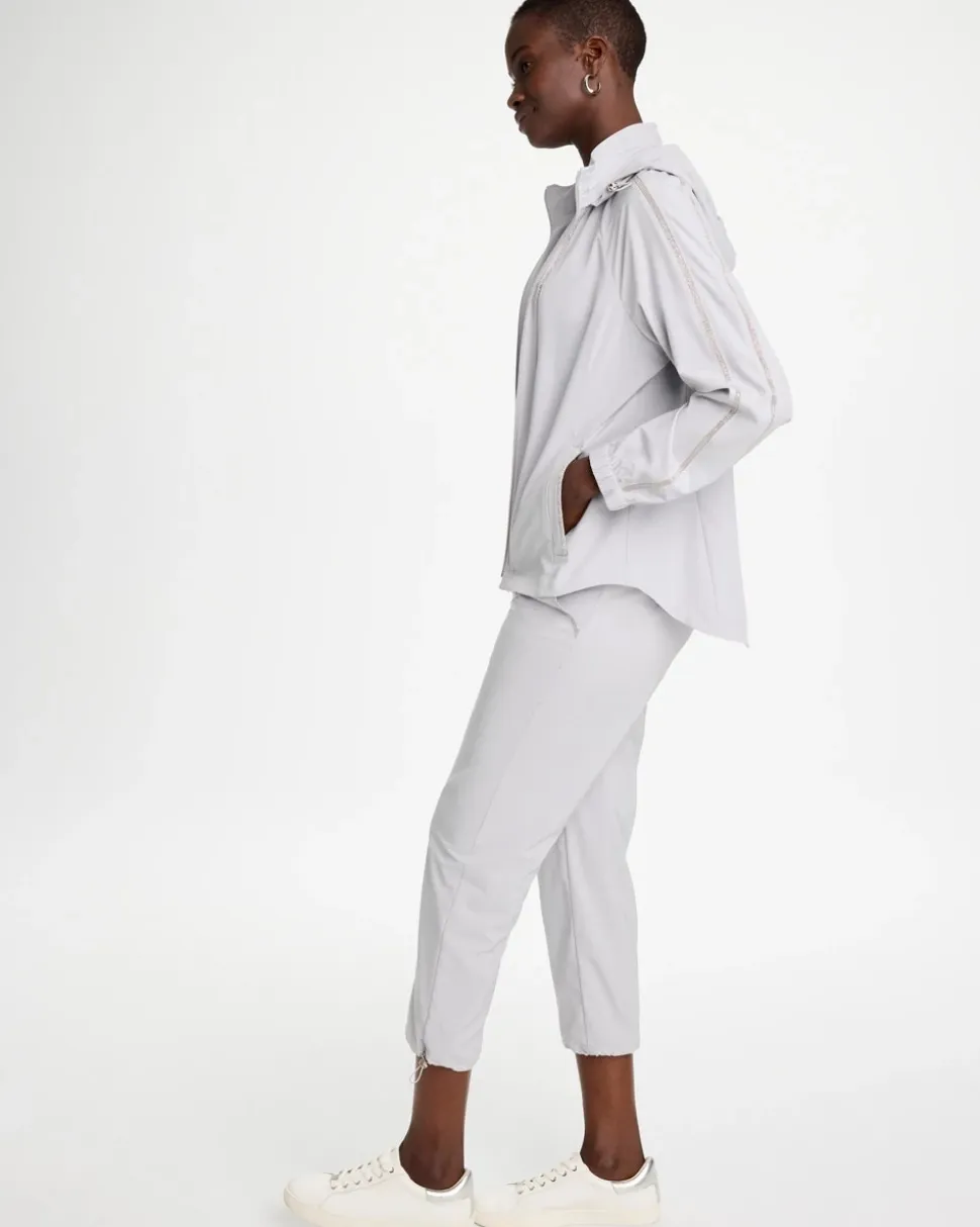 Zenergy® UPF Zip-Front Caviar Trim Jacket