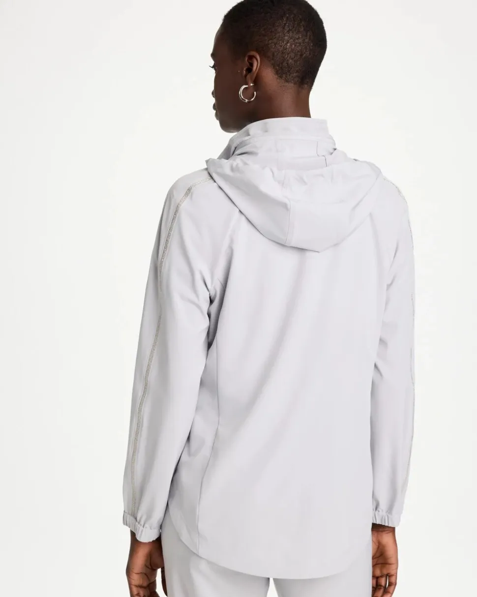 Zenergy® UPF Zip-Front Caviar Trim Jacket