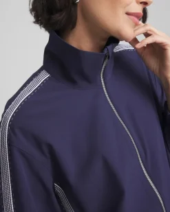Zenergy® Zip-Front Striped Neema Jacket
